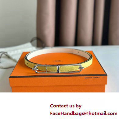 Hermes Roulis belt buckle  &  Reversible leather strap 13 mm 07 2023